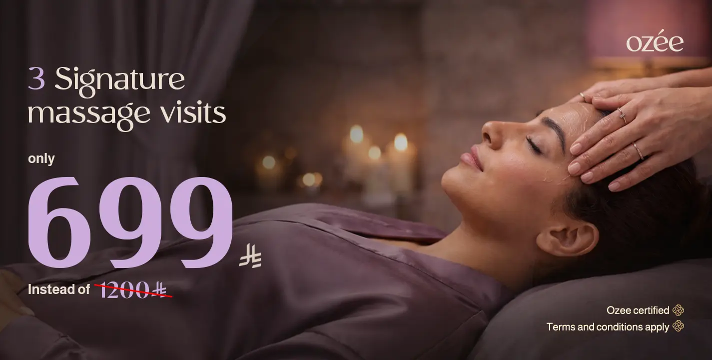 3x Ozée Signature Massage Offer