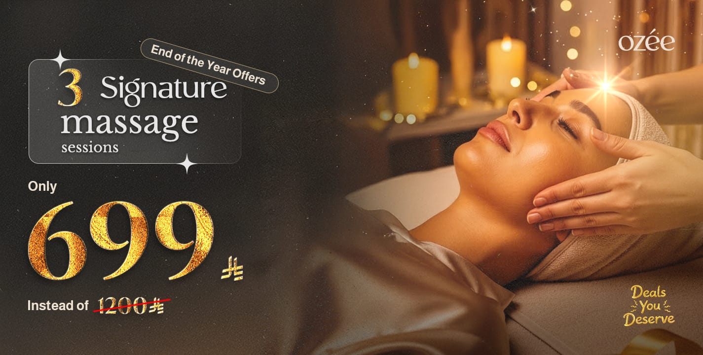 3x Ozée Signature Massage Offer
