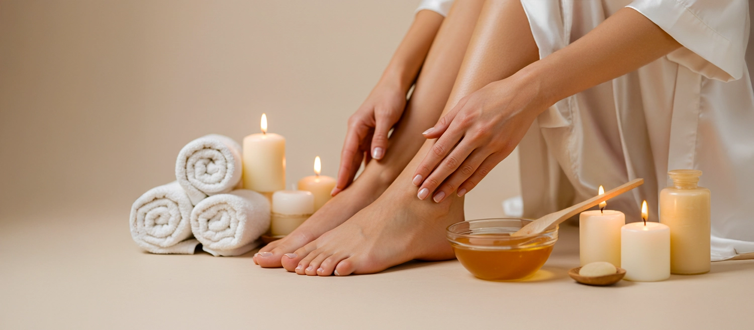 شمع نصف يدين + نصف رجلين