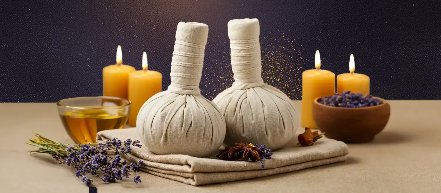 مساج كمادات الأعشاب الحارة (البقشة)