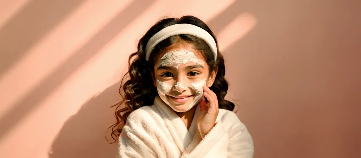 العناية بالبشرة للسيدة الصغيرة