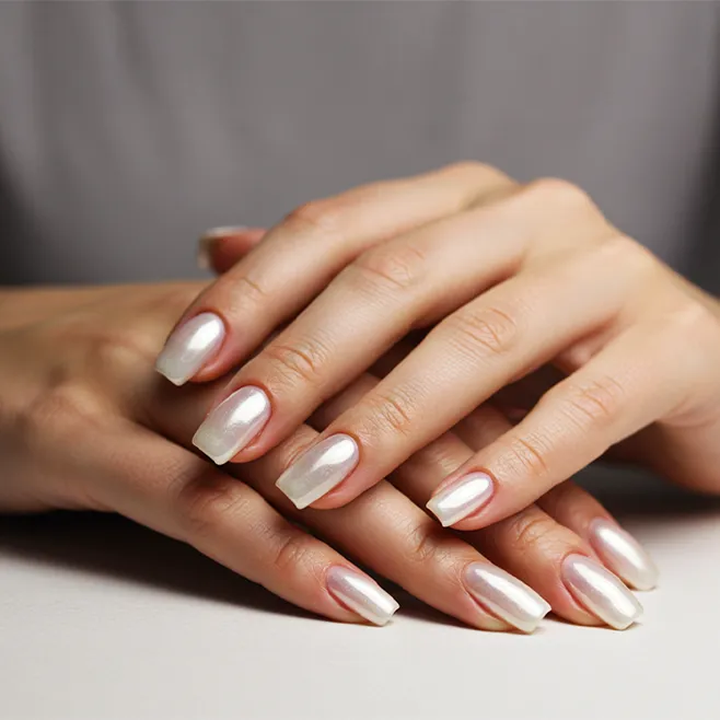 أظافر لامعة وجذابة تبهر الجميع: بودرة الاظافر كروم