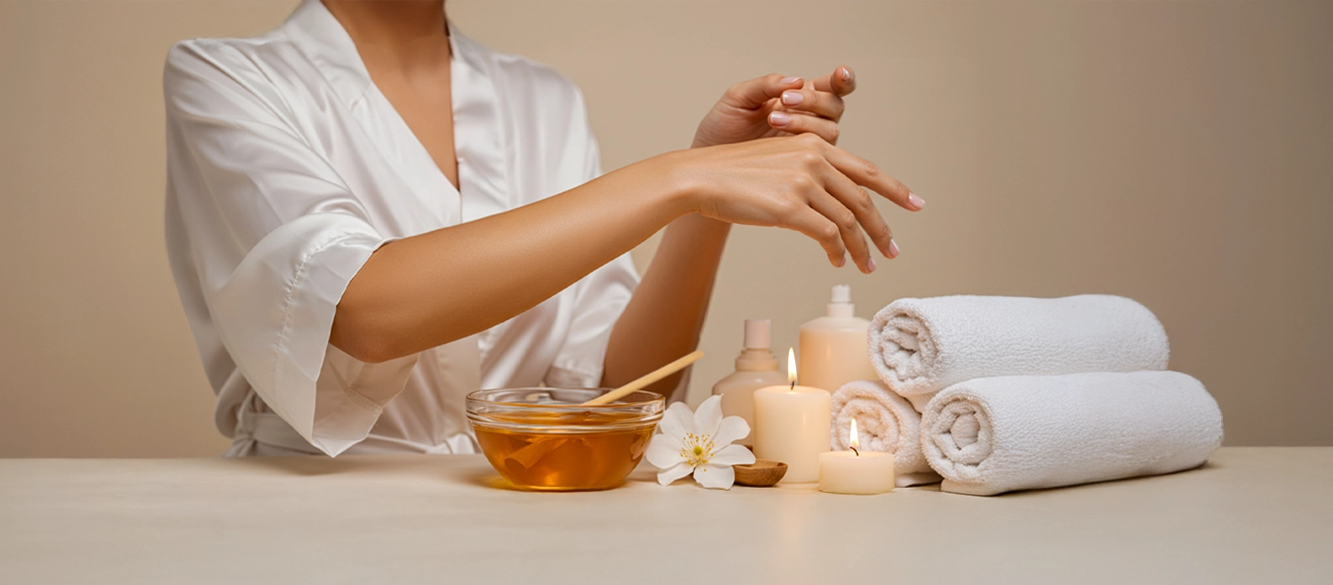 شمع يدين+ إبط